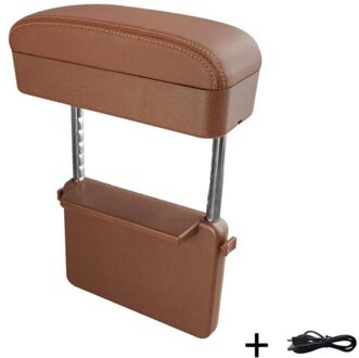 Verstelbare Hoogte Armsteun Doos Auto Opslag Draadloze Opladen Armsteun Doos Auto Kloof Opbergdoos Draadloze Auto Naad Opbergdoos