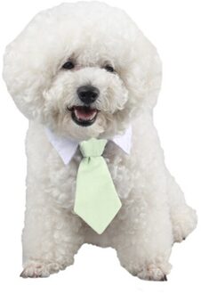 Verstelbare Huisdieren Hond Kat Vlinderdas, pet Stropdas Kraag Voor Kleine Medium Katten Puppy Bowtie Kraag Formele Smokingvlinderdas groen / L