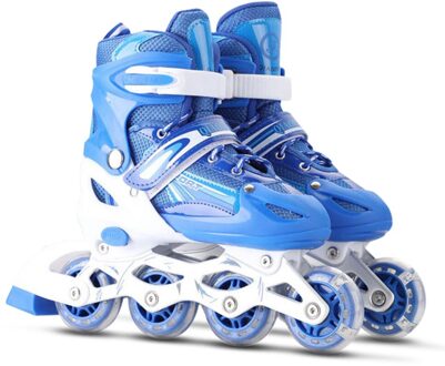 Verstelbare Illuminating Inline Skates Met Licht Up Wielen Voor Kinderen En Volwassenen Voor Meisjes En Jongens Mannen Vrouwen Vierkante Roller skates rood S