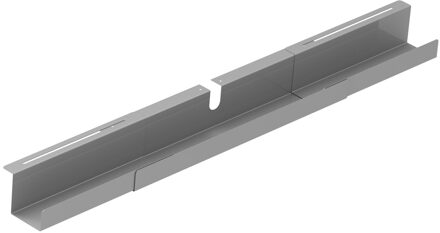Verstelbare kabelgoot voor bureaus en tafels 79-150 cm Zilver