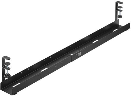 Verstelbare kabelgoot voor onder een bureau, montage via klemsysteem Kabelkanaal