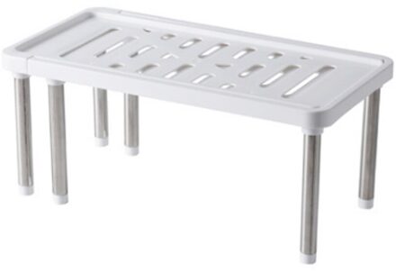 Verstelbare Keuken Bad Opbergrek Multifunctionele Kast Onder Plank Keuken Organizer Kledingkast Schoen Organisatoren Ruimte Besparen
