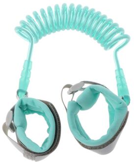 Verstelbare Kids Safety Harness Kind Pols Leash Anti-Verloren Link Kinderen Riem Lopen Assistent Loopstoeltje Polsband 1.5M 2M groen / 2.5m