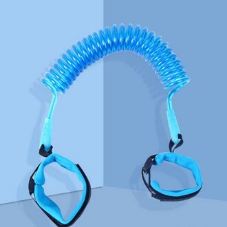Verstelbare Kinderen Pols Kraag, Kind Veiligheid Kraag, Anti-Verlies, Riem, Wandelen Assistant, baby Armband, 1.5M blauw 2m