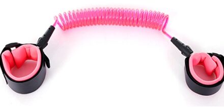 Verstelbare Kinderen Pols Kraag, Kind Veiligheid Kraag, Anti-Verlies, Riem, Wandelen Assistant, baby Armband, 1.5M roze 2.5m