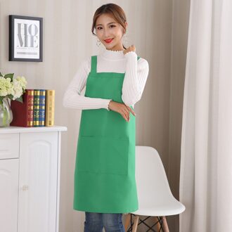 Verstelbare Koken Keuken Schort Water Weerstand Waterdicht Vrouwelijke Vrouw Lady Mannen Chef Schort Japanse Stijl Mode groen