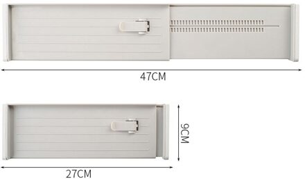 Verstelbare Lade Divider Diy Opslag Planken Huishoudelijke Partitie Boord Ruimtebesparend Divisie Gereedschappen Closet Garderobe Separator grijs