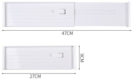 Verstelbare Lade Divider Diy Opslag Planken Huishoudelijke Partitie Boord Ruimtebesparend Divisie Gereedschappen Closet Garderobe Separator wit