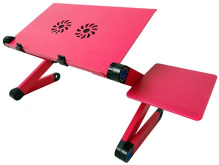 Verstelbare Laptop Vouwen Bureau Tafel Lade Bed Muis Houder Met Fans Voor Thuis L5 roos red420 1