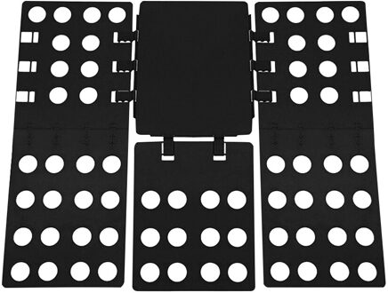 Verstelbare Magic Kleding Folder Folding Board T-shirts Jumpers Organiser Vouw Bespaar Tijd Quick Kleding Houder Kids/Volwassenen zwart