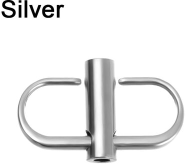 Verstelbare Metalen Gesp Clip Handtas Keten Riem Lengte Verkorten Zak Schroef Positionering Aanpassing Gesp Accessoires Outdoor Tool zilver