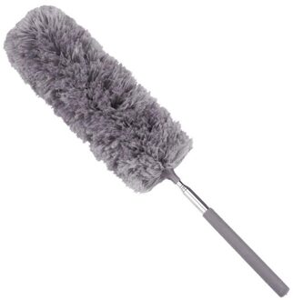 Verstelbare Microfiber Afstoffen Borstel Verlengen Stretch Veer Thuis Stofdoek airconditioning Auto Meubels Huishoudelijke Borstel A-grijs