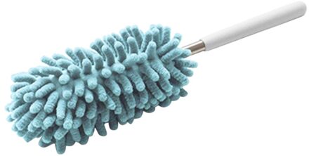 Verstelbare Microfiber Afstoffen Borstel Verlengen Stretch Veer Thuis Stofdoek Airconditioning Auto Meubels Huishoudelijke Borstel blauw