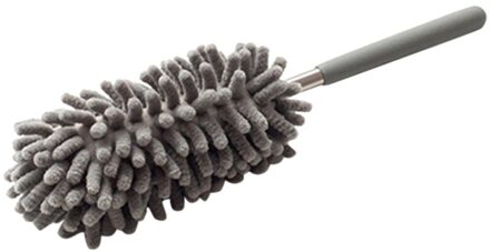 Verstelbare Microfiber Afstoffen Borstel Verlengen Stretch Veer Thuis Stofdoek Airconditioning Auto Meubels Huishoudelijke Borstel grijs