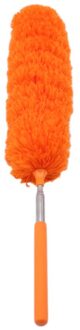 Verstelbare Microfiber Afstoffen Borstel Verlengen Stretch Veer Thuis Stofdoek Airconditioning Auto Meubels Huishoudelijke Borstel oranje