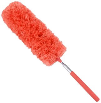 Verstelbare Microfiber Afstoffen Borstel Verlengen Stretch Veer Thuis Stofdoek Airconditioning Meubels Huishoudelijke Borstel Oranje