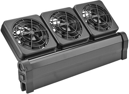 Verstelbare Mini Aquarium Koelventilator Aquarium Fish Tank Marine Vijver Mute Chiller Fan Temperatuur Controller Koeler Hulpmiddel US 3 Fans
