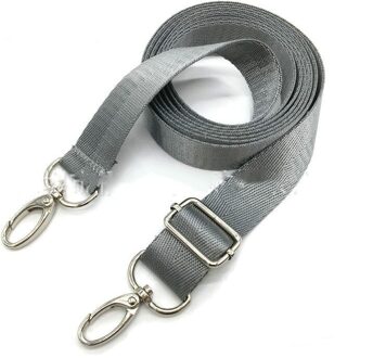 Verstelbare Nylon Schoudertas Riem Vervanging Laptop Crossbody Camera Strap Tas Accessoires grijs