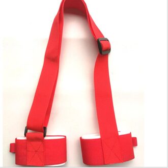 Verstelbare Nylon Skiën Zakken Pole Schouder Hand Carrier Lash Handvat Bandjes Porter Skiën Haak Lus Beschermen Voor Ski Snowboard Rood
