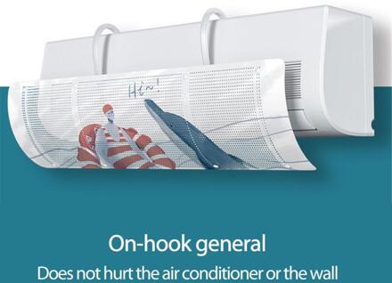 Verstelbare Opknoping Type Airconditioning Voorruit Anti-Direct Blazen Lucht Deflector Huishoudelijke Airconditioning Baffle type2