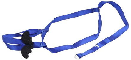 Verstelbare Papegaaien Bird Harness Leash Rope Strapstraining Tractie Anti-Bite Outdoor Vliegende Harness Leash blauw