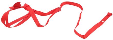 Verstelbare Papegaaien Bird Harness Leash Rope Strapstraining Tractie Anti-Bite Outdoor Vliegende Harness Leash rood