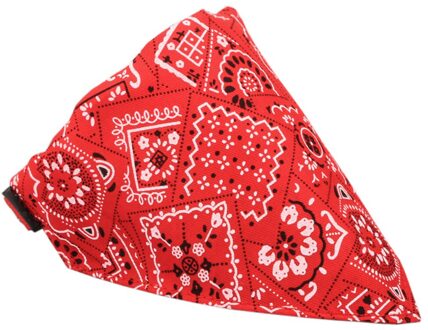 Verstelbare Pet Dog Puppy Cat Sjaal Bandana Kraag Halsdoek Leisure Praktische Duurzaam Delicate Gemak Rood / M