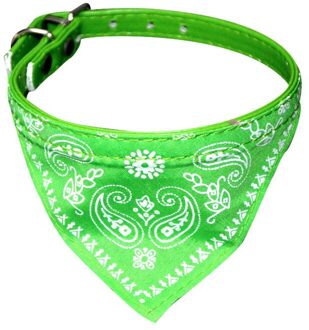 Verstelbare Pet Dog Puppy Cat Sjaal Bandana Kraag Halsdoek Stropdas Bandana Kraag Halsdoek Hond Accessoires Huisdier Bowtie groen