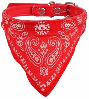 Verstelbare Pet Dog Puppy Cat Sjaal Bandana Kraag Halsdoek Stropdas Bandana Kraag Halsdoek Hond Accessoires Huisdier Bowtie Rood