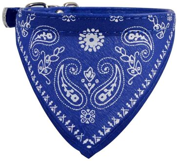 Verstelbare Pet Dog Puppy Cat Sjaal Bandana Kraag Halsdoek Voor Hond Perro Chien Dla Psa Hond Honden Cani Psy # # blauw S