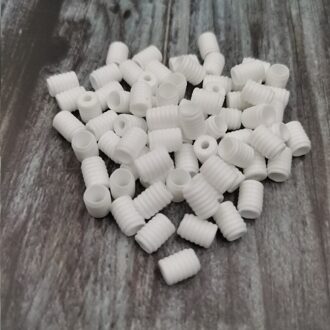 Verstelbare Plastic Anti-Slip Elastische Band Touw Gesp Gezichtsmasker Koord Kralen Diy Accessoires Non Slip Stopper Knop A1 wit