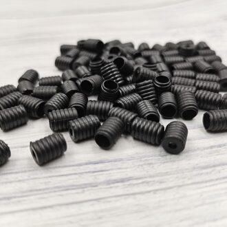 Verstelbare Plastic Anti-Slip Elastische Band Touw Gesp Gezichtsmasker Koord Kralen Diy Accessoires Non Slip Stopper Knop A1 zwart