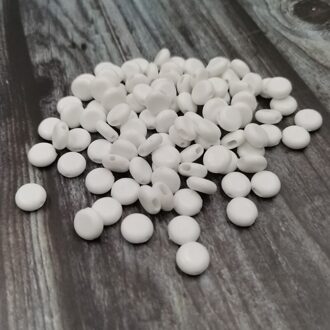 Verstelbare Plastic Anti-Slip Elastische Band Touw Gesp Gezichtsmasker Koord Kralen Diy Accessoires Non Slip Stopper Knop A2 wit