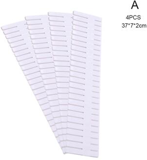 Verstelbare Plastic Lade Divider Diy Opslag Planken Combinatie Ruimtebesparend Gratis Divisie Huishoudelijke Gereedschap Board Partitio S7R7 wit 37X7X2cm