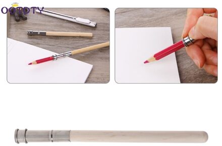 Verstelbare Potlood Extender Verlenger Houder Art Schrijven Tekening Hobby Tool