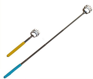 Verstelbare Praktische Handige Telescopische Uitschuifbare Terug Schraper Stalen Pen Clip Wervelkolom Plug Pocket Scratch Massage Makeup Tools Kit 6