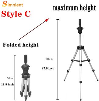 Verstelbare Pruik Statief Mannequin Hoofd Statief Voor Dummy Pruiken Stand Statief Mannequin Houder Haarverlenging Houder Gereedschappen Accessoires stijl C