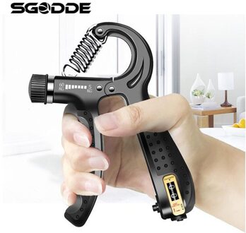 Verstelbare R-Vorm Vinger Trainer Hoeveelheid Display 5-60Kg Lente Teller Hand Gripper Sterkte Trainer Grip Fitness apparatuur