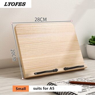 Verstelbare Reading Rest Tafel Thuis Studeerkamer Boek Houder Lyofes Kookboek Stand Pagina 'S Vaste Keuken Boekensteunen Plank Hout A klein 1