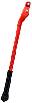 Verstelbare Road Fiets Kickstand Parking Rack Bike Ondersteuning Side Kick Stand Universal Fietsen Onderdelen HV99 rood