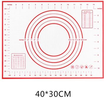 Verstelbare Rvs Rolling Pins 4 Verwijderbare Dikte Ringen Gebak Mat voor Deeg Gebak Pizza Pie Cookies Bakvormen Tool 40X30cm
