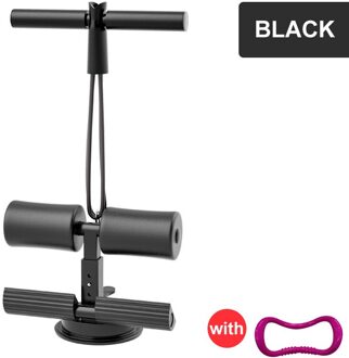 Verstelbare Sit-Up Assistent Thuis Fitnessapparatuur Multifunctionele Afvallen Been Uitoefenaar Zuignap Buikspier Gym zwart