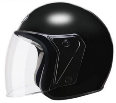 Verstelbare Size Dial Dot Volgelaatsmasker Schedel Cap Motorhelmen Unisex-Volwassen Motorhelm Mannen & Vrouwen helder zwart