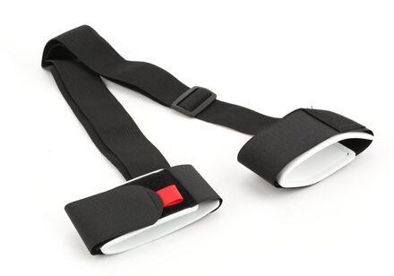 Verstelbare Skiën Pole Schouder Hand Carrier Lash Handvat Bandjes Porter Haak Lus Beschermen Zwart Nylon Ski Handvat Riem Tassen