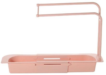 Verstelbare Snap Sink Zeep Spons Houder Handdoek Rekken Opslag Afvoer Rack Keuken Opknoping Afvoer Rack Badkamer Keuken Afvoer Rack 3