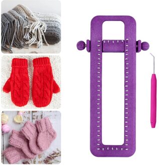 Verstelbare Sokken Loom Kit Breien Handwerken Sjaal Diy Knit Tool Breien Levert Abs Weven Frame Weefgetouw Voor Beginner