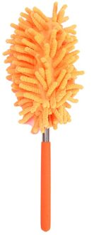 Verstelbare Stretch Breiden Stofdoek Huishouden Stofborstel Stof Cleaner Boeken Borstel Cleaning Tools Oranje