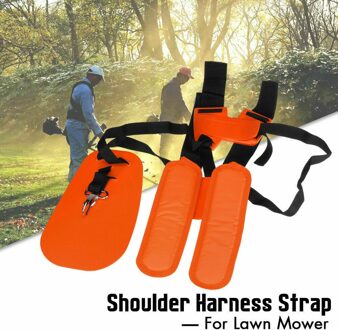 Verstelbare Strimmer Double Breasted Schouder Harness Strap Grasmaaier Trimmer Gewatteerde Riem Met Bescherming Paneel Voor Tuin