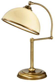 Verstelbare tafellamp La Botte ivoor Messing