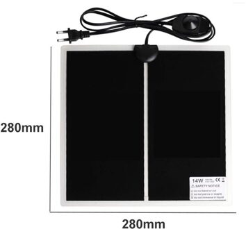 Verstelbare Temperatuur Reptile Heater Mat Met Drie Specificaties Van 5W 14W 20W Draagbare Klimmen Huisdier Elektrische Deken 14 EU